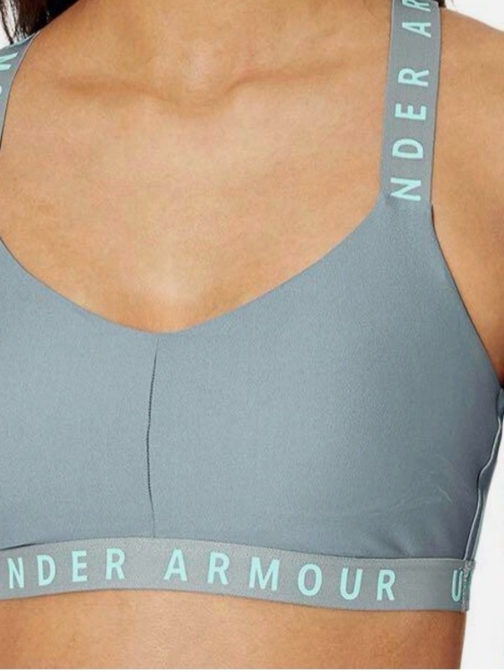 🩵🩵 Under Armour Slate turquoise Light Support Sports Bra